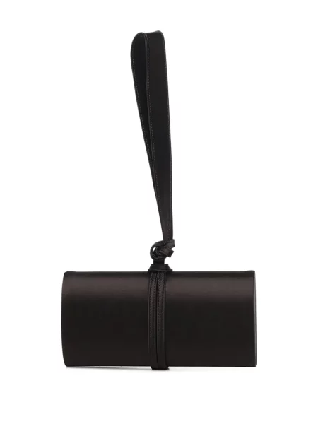 Geantă plic Balenciaga din satin negru