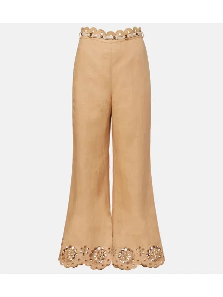 Cropp pantaloni Zimmermann de in bej