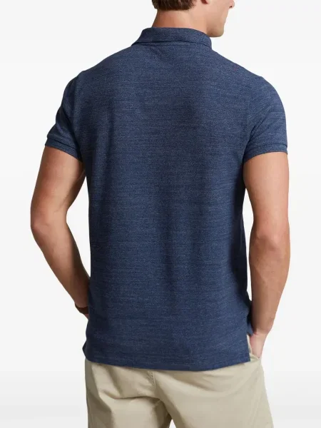 Поло тениска Polo Ralph Lauren бродирана синьо
