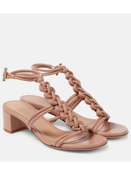 Sandale Gianvito Rossi din piele bej