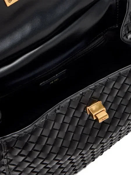 Top Jw Pei din piele negru
