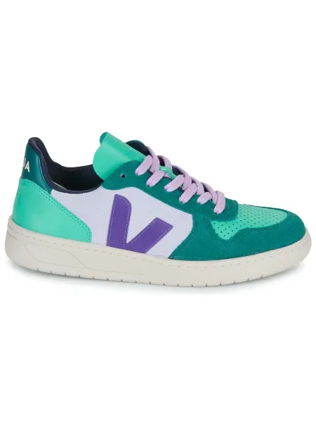 Pantofi Veja din piele verde