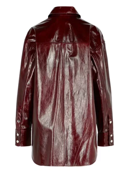 Cămașă Sportmax din piele roșu