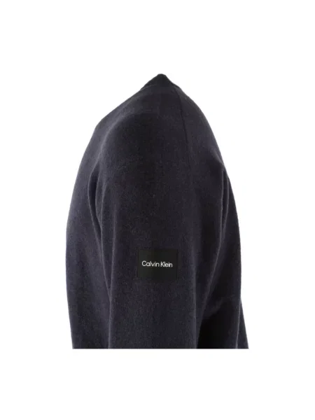 Sweter Calvin Klein wełniany niebieski