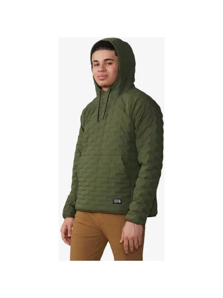 Jasnozielona bluza z kapturem Mountain Hardwear Stretchdown S zielona