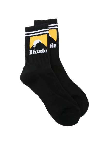 Șosete Rhude cu autograf negru