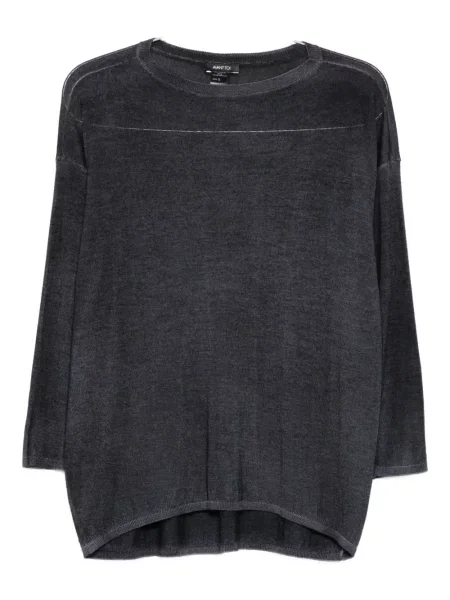 Pulover Avant Toi cu mâneci trei sferturi albastru