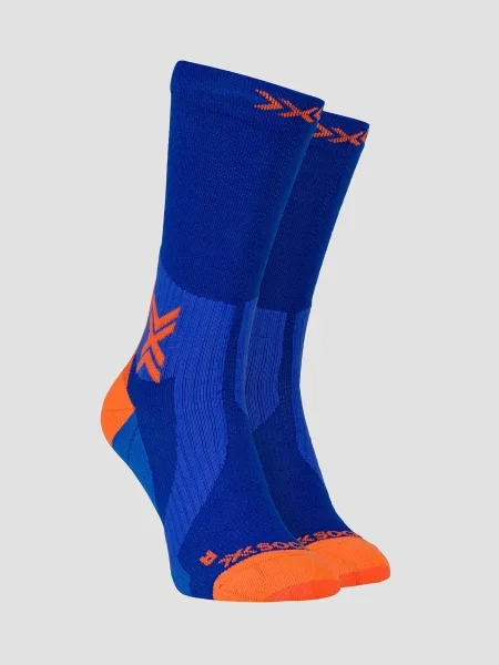 Ponožky X-Socks Run Perform Warm Crew twyce blue/orange modrá