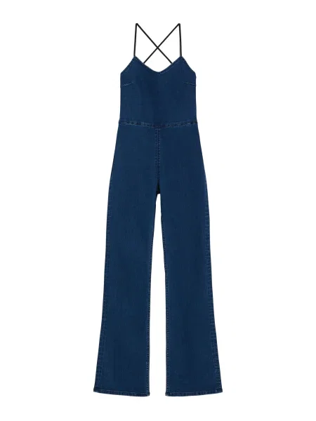 Bershka Salopeta denim albastru