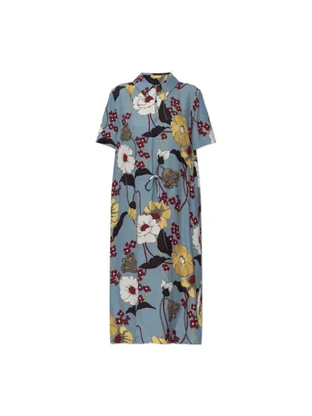 Sukienka Marni z nadrukiem niebieska
