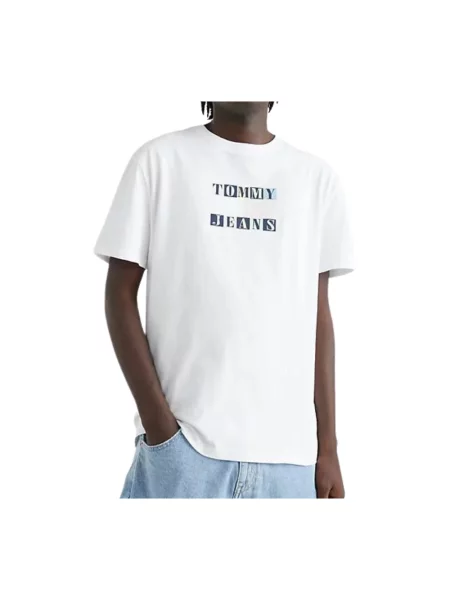 Koszulka Tommy Jeans klasyczna biała