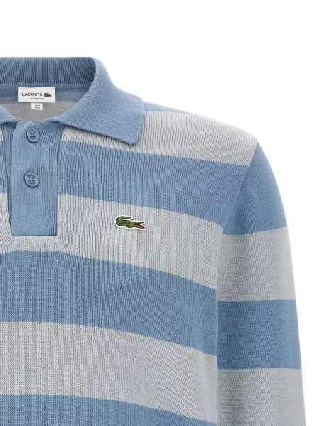 Lung tricou polo Lacoste albastru