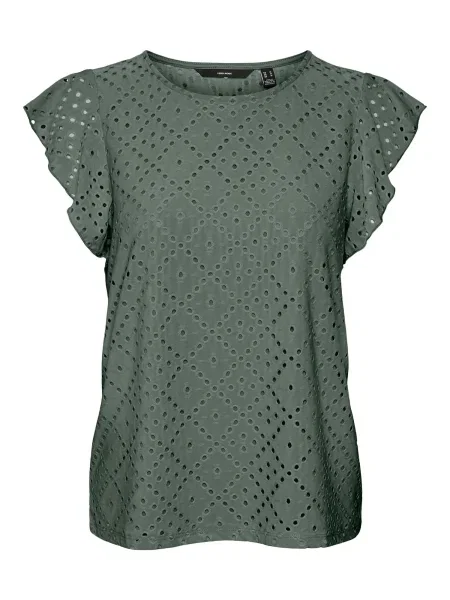 VERO MODA Bluză TASSA închis verde