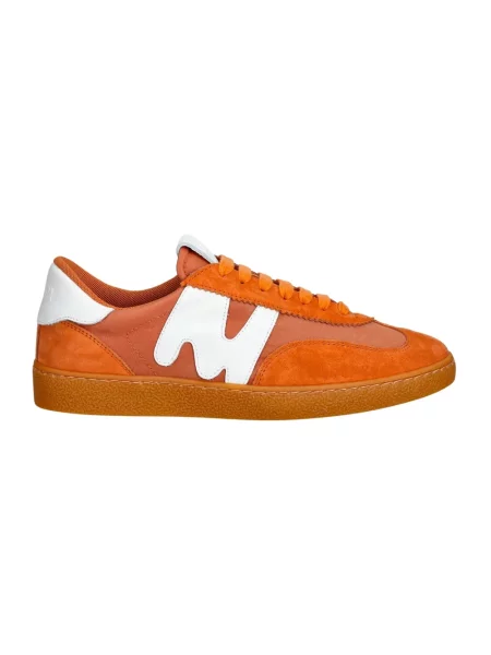 Sneakersy Msgm skórzane pomarańczowe