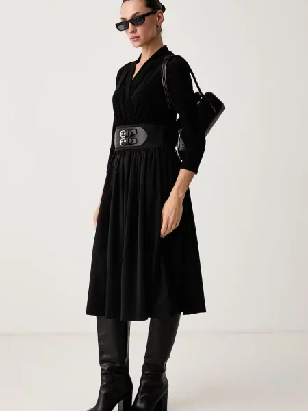 Joseph Ribkoff rochie evazată negru