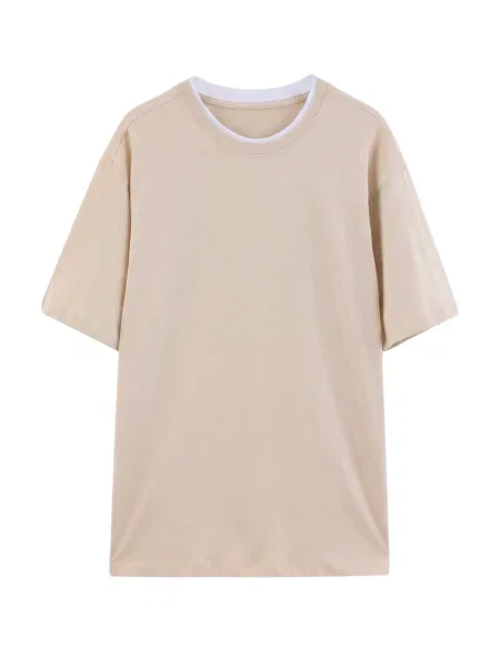 Trendyol Tricou grej alb