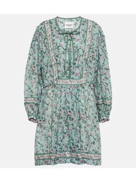 Rochie Marant Etoile cu model floral verde