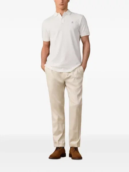 Scurt tricou polo Hackett London alb