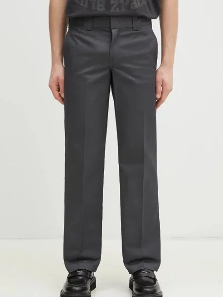 Kalhoty Dickies Work Pant Rec Charcoal Grey jednoduché šedá