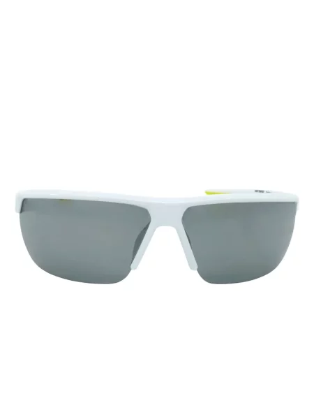 Ochelari de soare Nike cu cordon din jerseu cu imprimeu abstract gri
