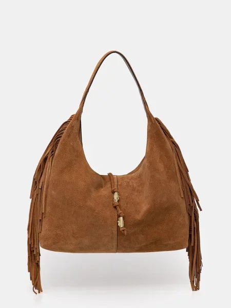 Pedro del Hierro geanta de mana din piele întoarsă maro