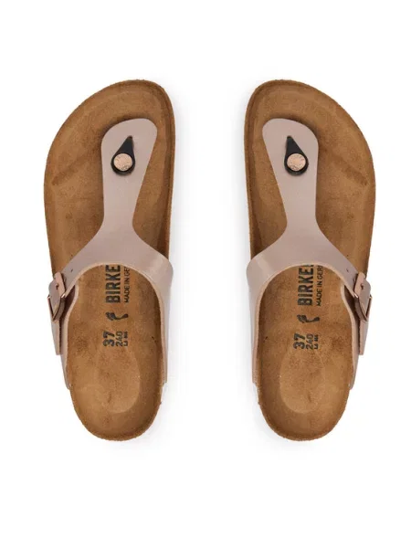 Klapki Birkenstock zamszowe różowe