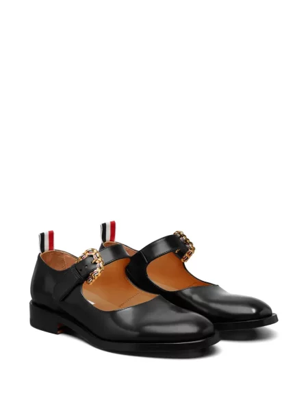 Pantofi loafer Thom Browne cu cataramă negru