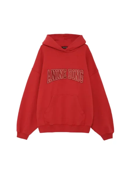 Bluza z kapturem Anine Bing czerwona