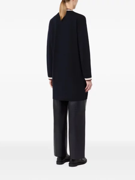 Lung cardigan Max Mara de lână albastru