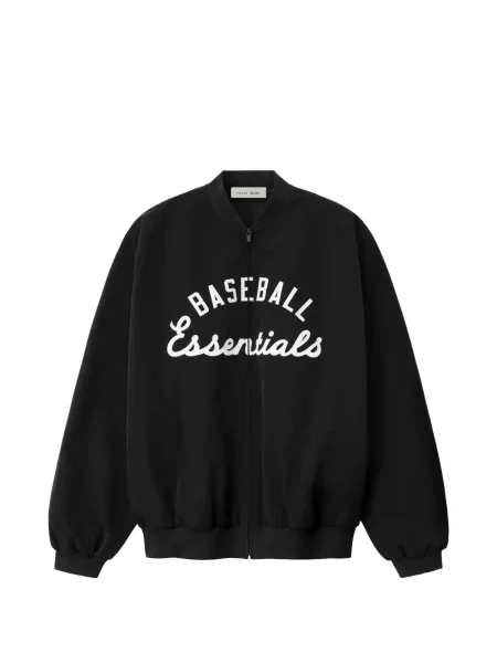 Geacă bomber Fear Of God Essentials cu imagine negru
