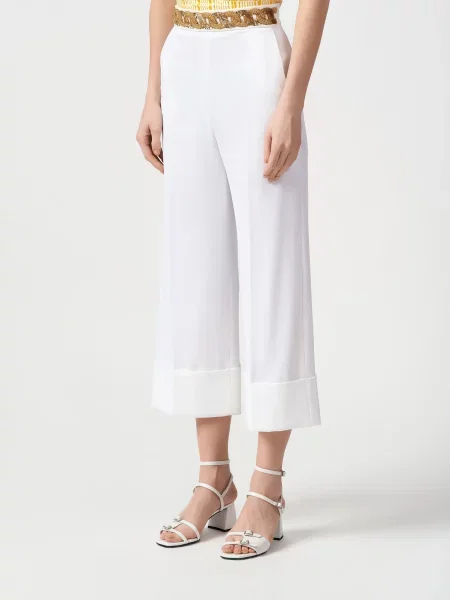 Брюки Elisabetta Franchi белые