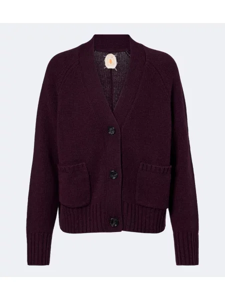 Cardigan Jardin Des Orangers de lână violet