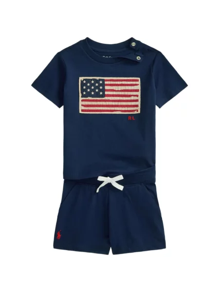 Koszulka polo dziecięca Polo Ralph Lauren niebieska