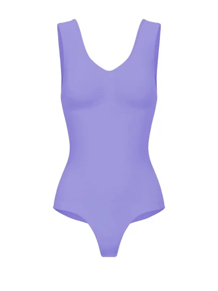 Cfab Alakformáló body Tank Bodysuit Sculpting Shapewear mit String ibolyakék