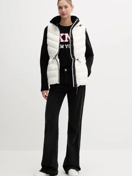 Dkny bezrękawnik zimowy beżowy