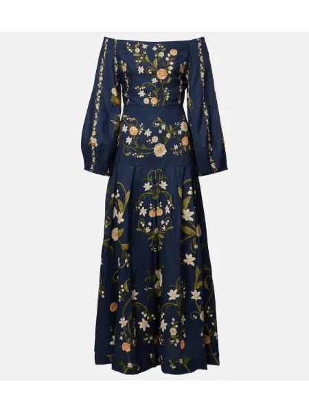 Rochie midi Agua By Agua Bendita albastru