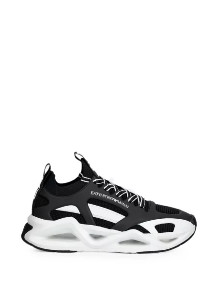 Sneakerși Ea7 Emporio Armani cu imagine plasă negru