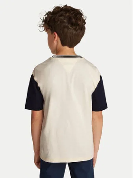 Dětské tričko Tommy Hilfiger béžové