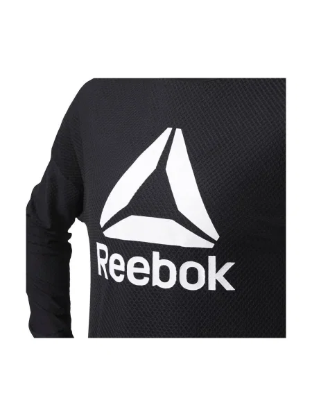 Mikina bez kapucne Reebok Sport čierna