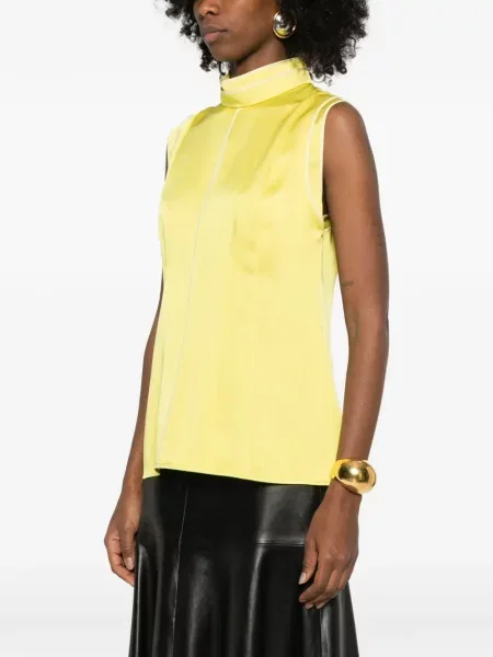 Bluză Jil Sander fără mâneci galben