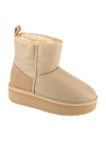 Cizme de zăpadă EMU Australia Stinger Mini Flatform Leather bej