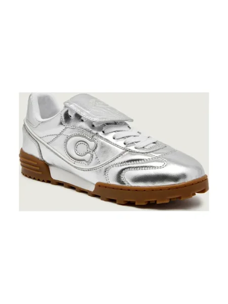 Sneakerși Coach argintiu
