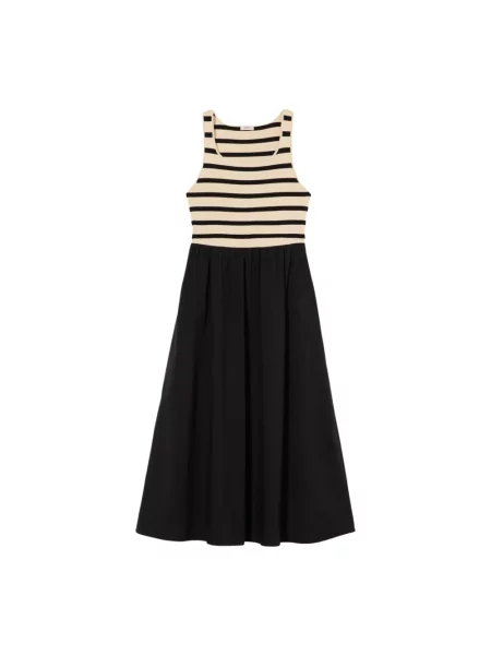 Długa sukienka maxi Oltre czarna