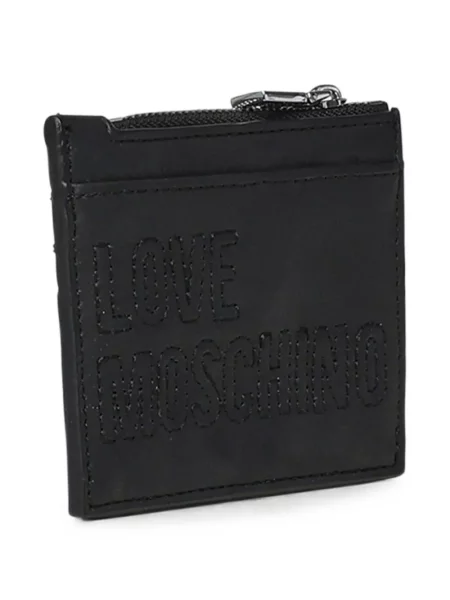Портмоне Love Moschino бродирано черно