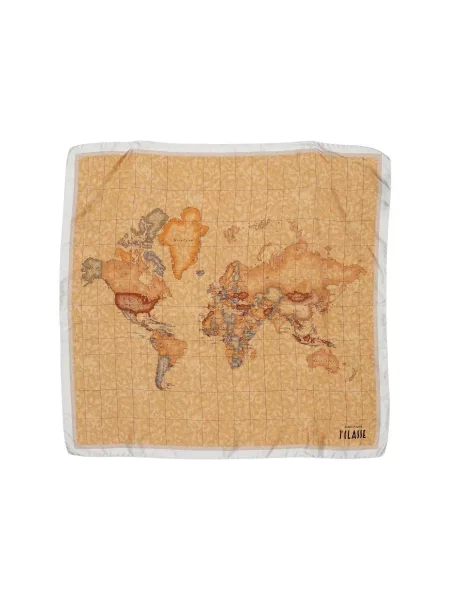 Svilen šal Alviero Martini Prima Classe bela