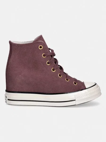 Converse Chuck 70 Wedge platnene superge semišaste vijolična