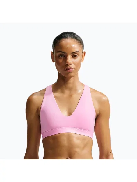 Спортен сутиен Nike Indy Strappy pink rise/black черно