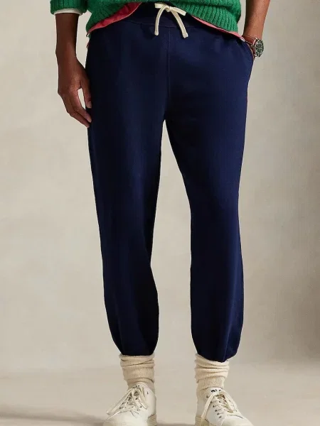 Fleecová mikina Polo Ralph Lauren modrá