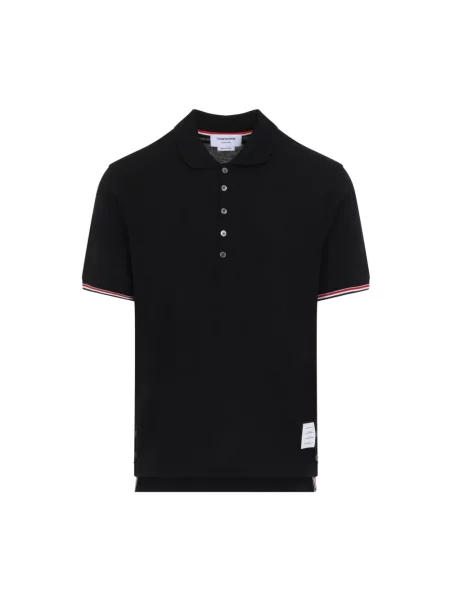 Koszulka polo Thom Browne czarna