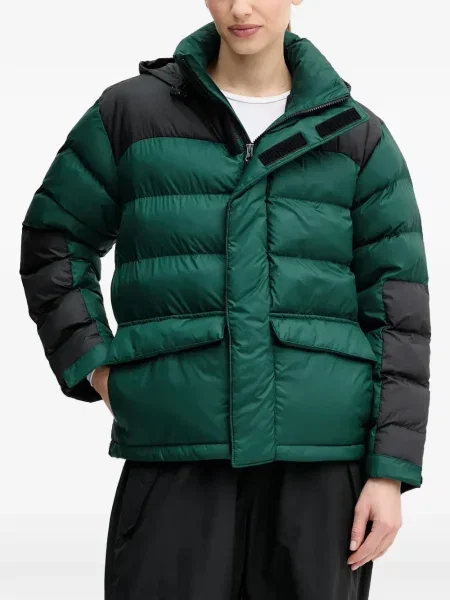 Geacă cu puf The North Face cu glugă verde